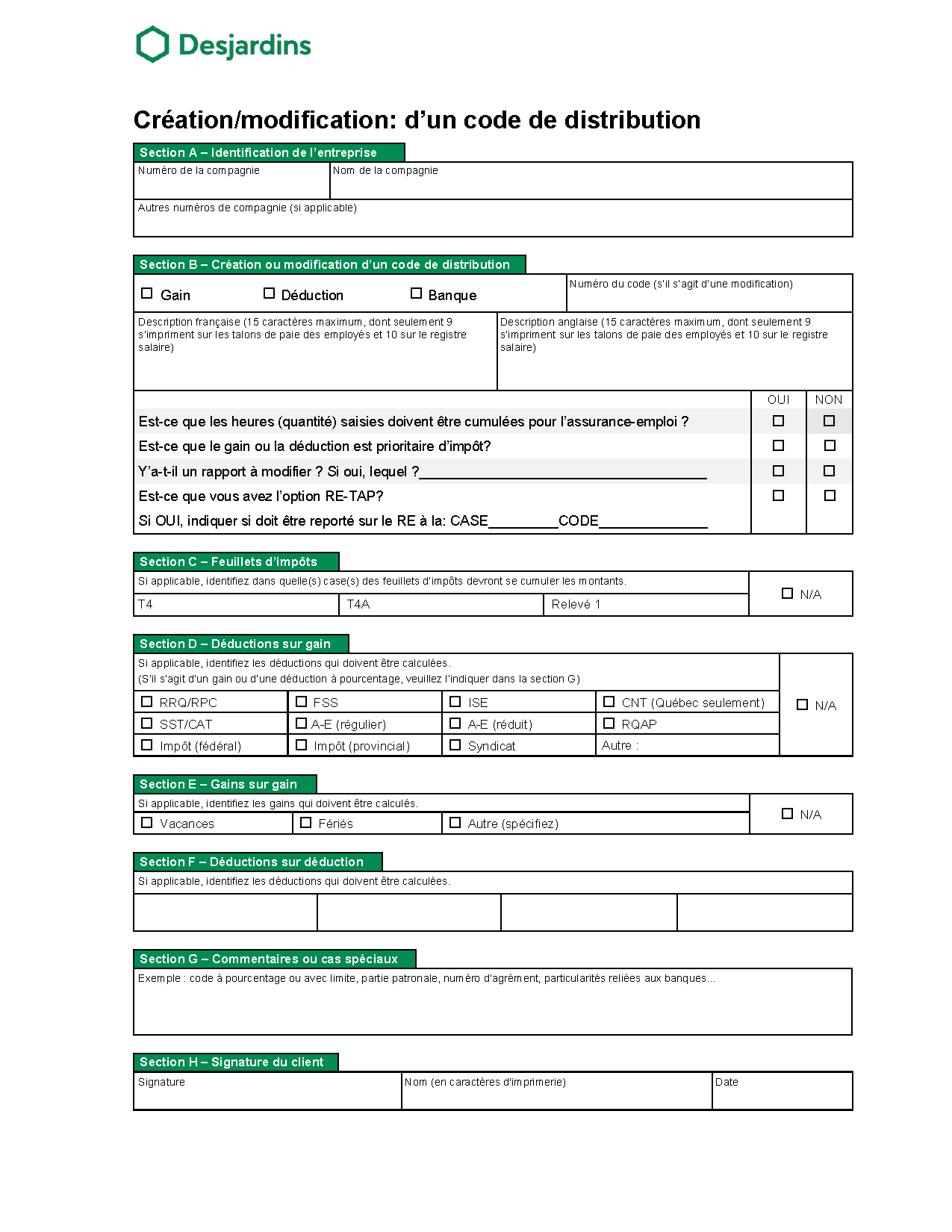 DESJ_Création_modification code de distributionFR